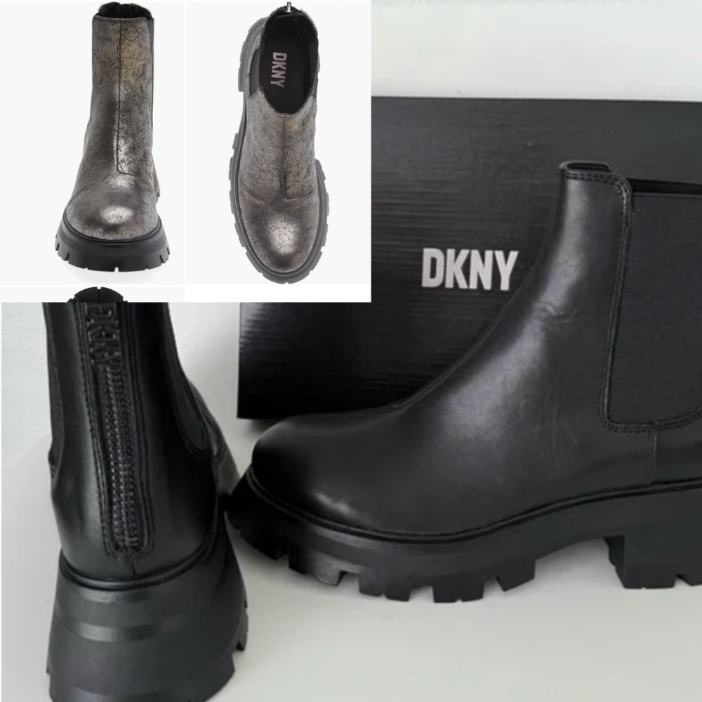 NEW DKNY Sasha Chelsea Lug sole bootie, 10  PG1464